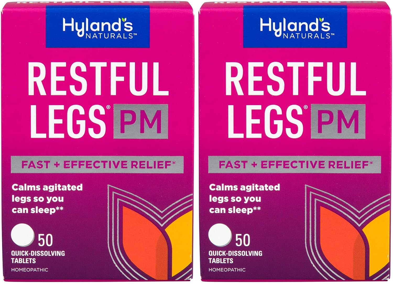 Hyland'S Restful Legs PM Quick Dissolving Tablets - 50 Tablets, Pack of 2