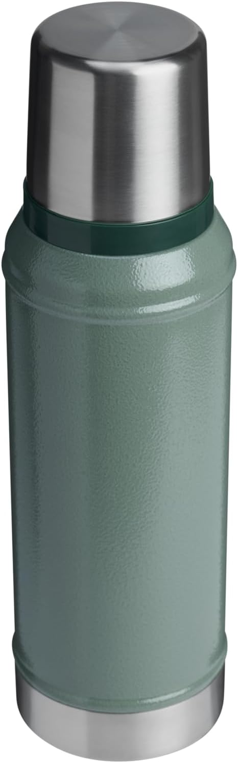 Stanley Legendary Classic Vacuum Bottle 1.0 Qt | Wide Mouth with Leakproof Cup Lid | Keep Drinks Hot or Cold | Packable for Travel | Insulated Stainless Steel Thermos | Bpa-Free | Hammertone Green image number 1