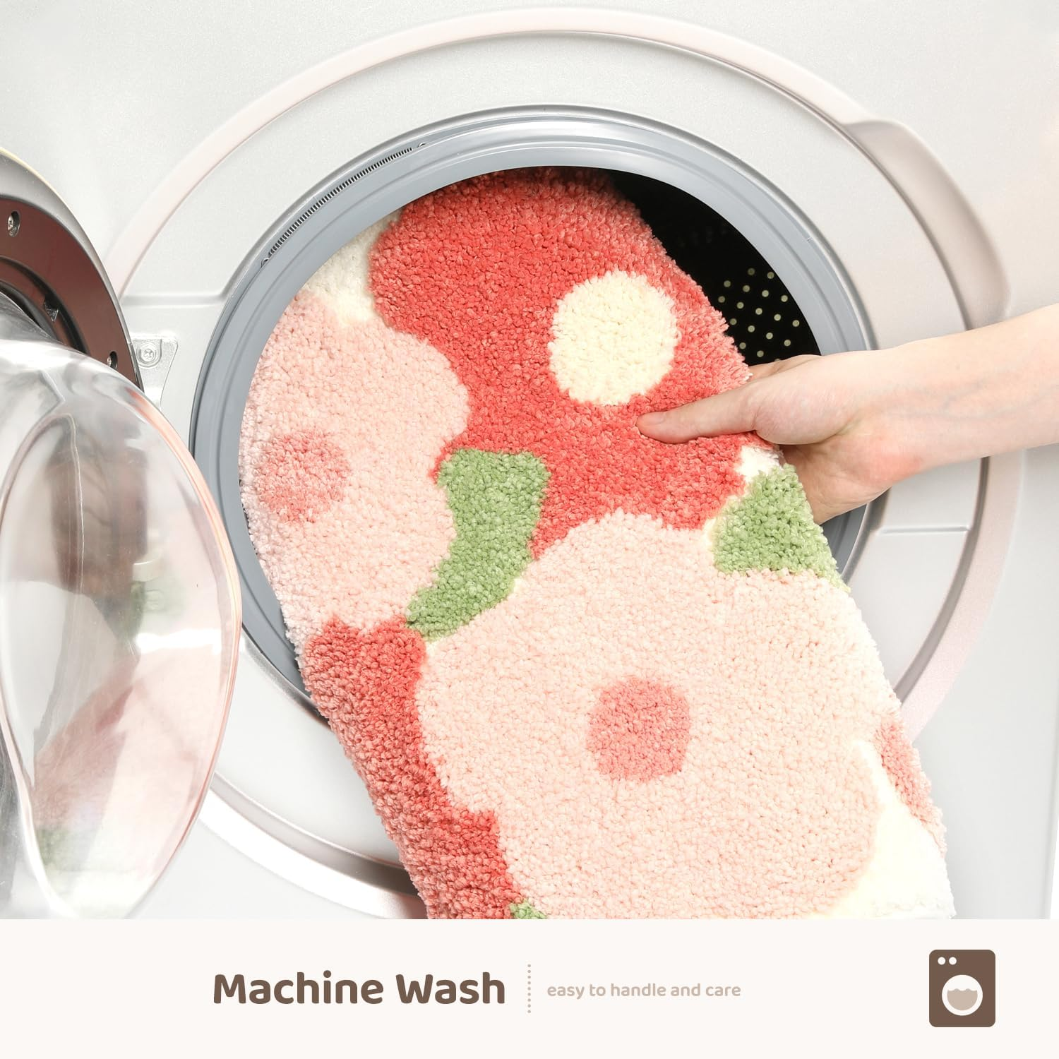 Molesun Cute Bath Mat, Extra Soft Absorbent Bath Mat, Non-Slip Comfortable Bath Mat, Rug for Bathtub, Shower, Bathroom, Machine Washable, 40 X 60 Cm image number 1