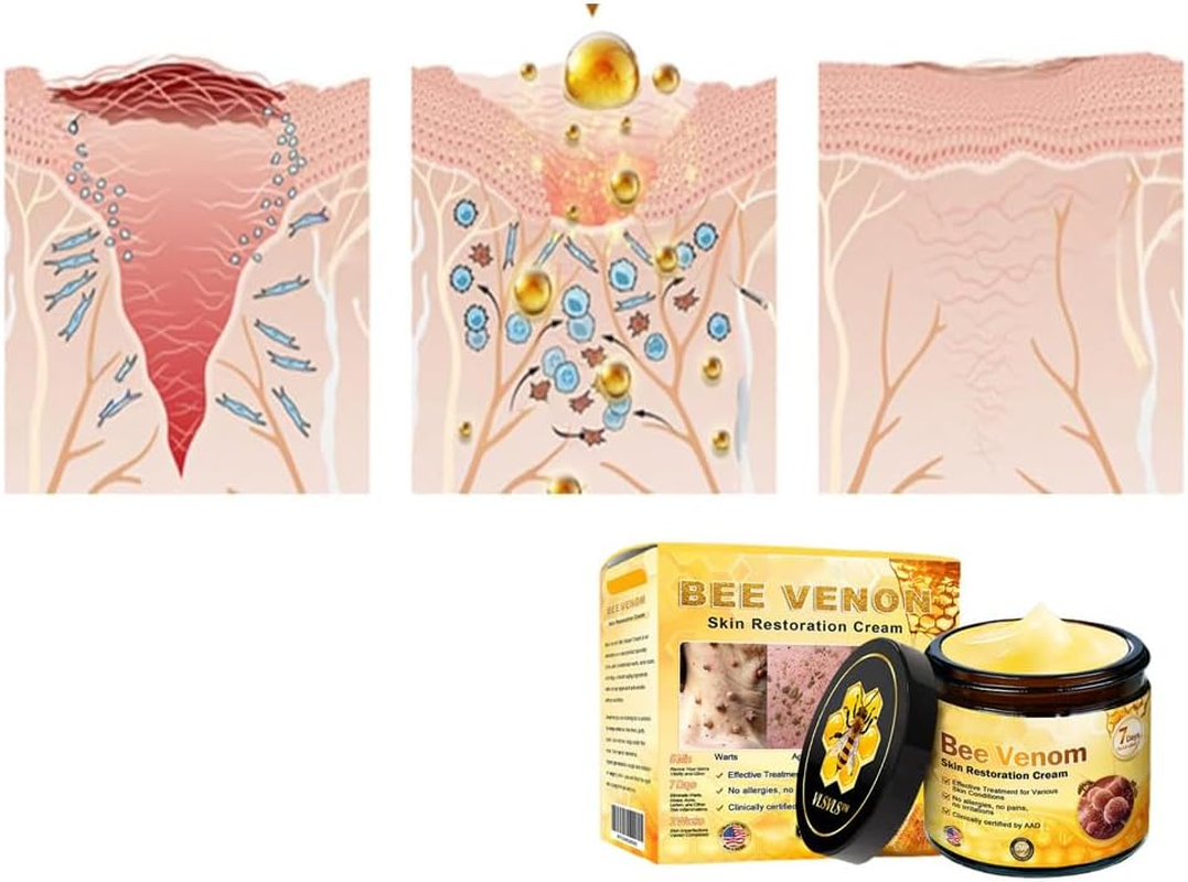 Depehelp Bee Venom Skin Treatment Cream, Face & Body Ointment - Comprehensive Moisturizer for Dry/All Skin Types, Natural Skin Restoration Formula image number 3