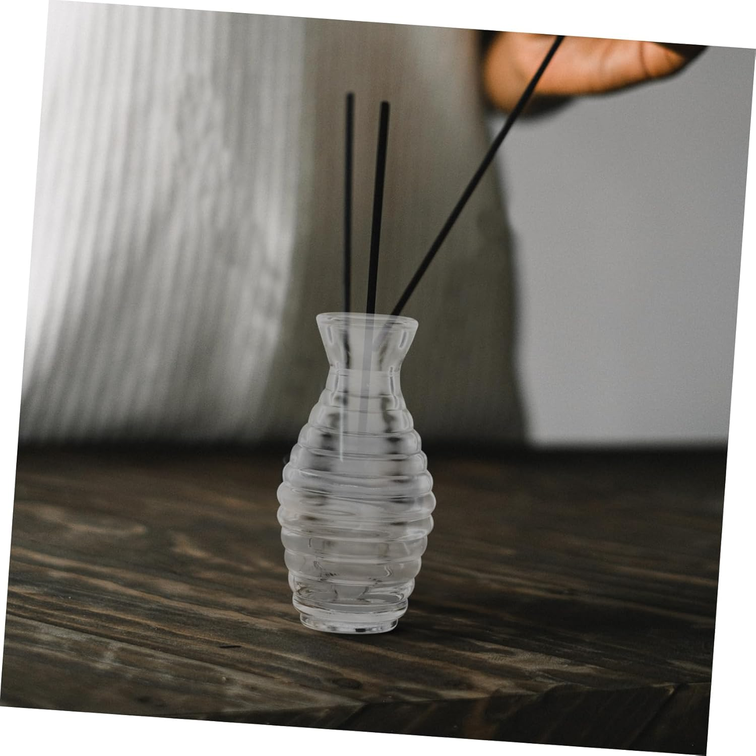 LIFKOME 6Pcs Wide Mouth Aroma Bottles Artistic Glass Aromatherapy Jars Mist Spray Bottle image number 1