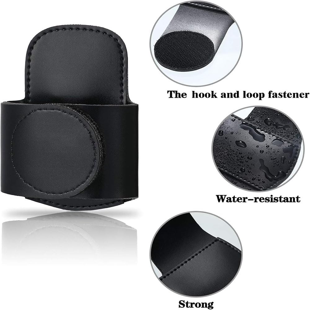 2025 PU Leather Stethoscope Holder Hip Clip,Lightweight Universal Clip on Holder for Doctors Nurses, Portable Equipment Holder for Physicians, Durable Leather Stethoscope Accessory ﻿ - Brown image number 6