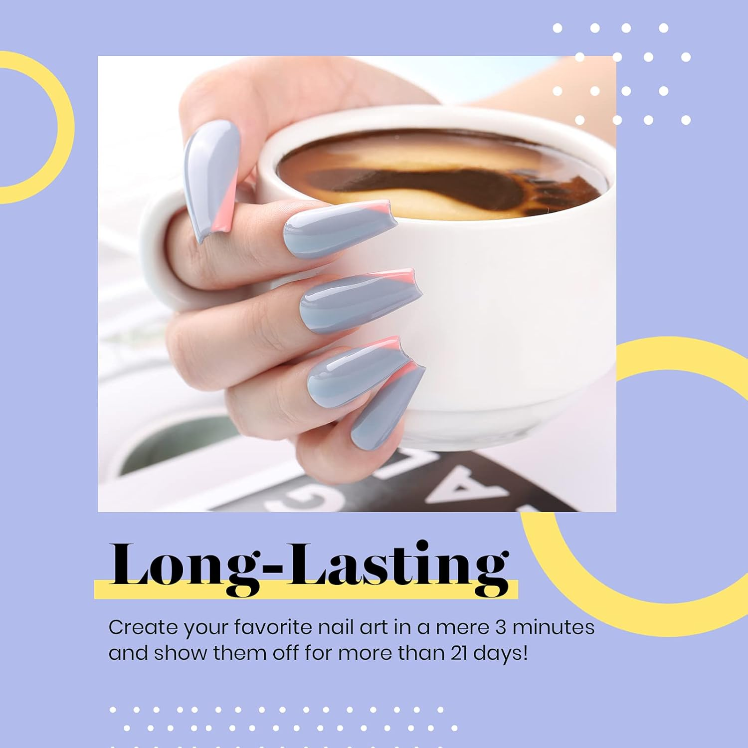 Beetles Gel Polish Oh Whale Gray Color Gel Nail Polish, 15Ml Spring Grey Gel Nail Soak off UV LED Nail Lamp Gel Polish Nail Art Manicure Salon DIY Home 0.5Oz Gel Nail Polish image number 5