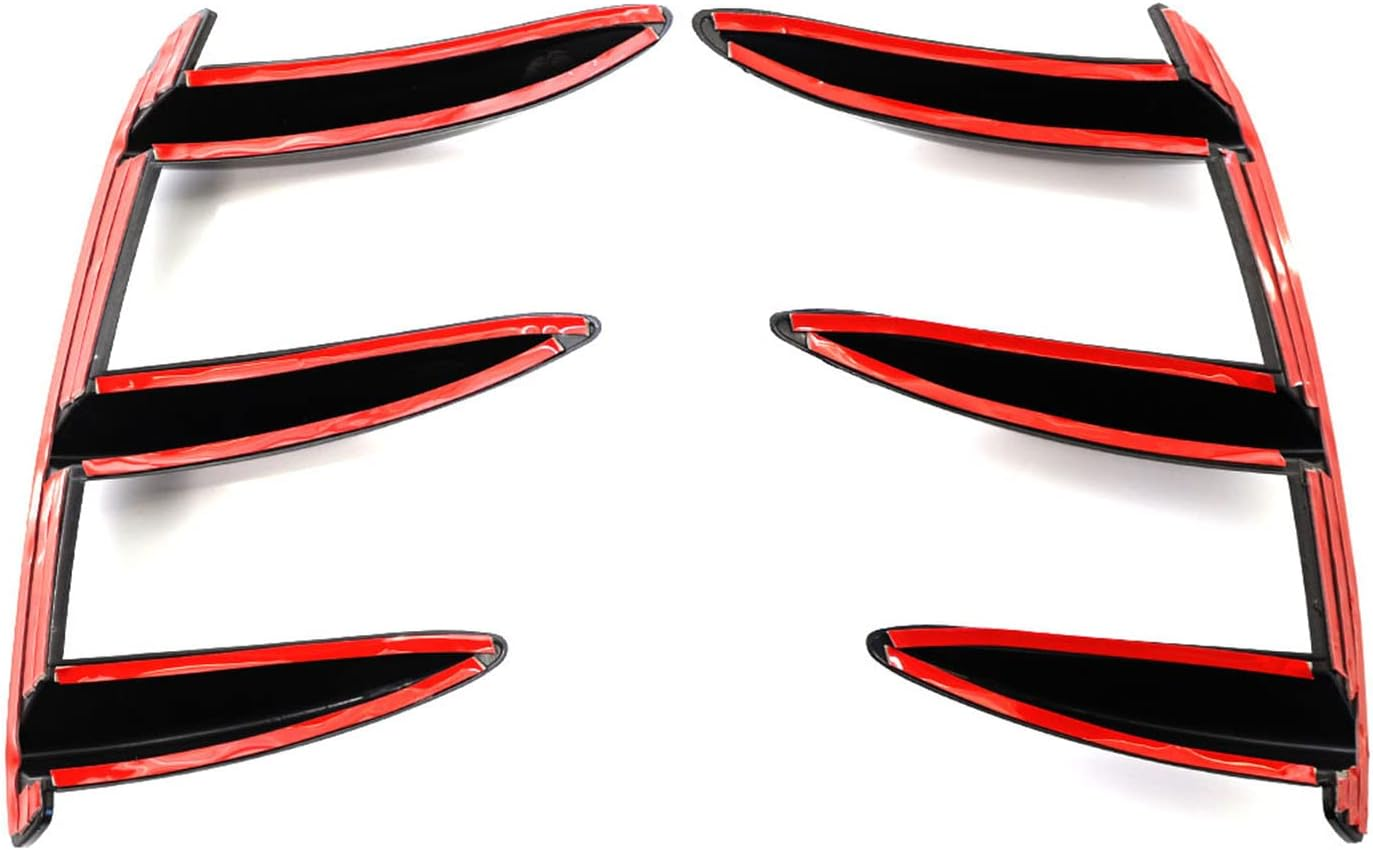 RAYWE 1 Pair Car Rear Lip Bumper Canards Vents Replacement for Mercedes Benz W176 A200 A250 A45 AMG image number 2