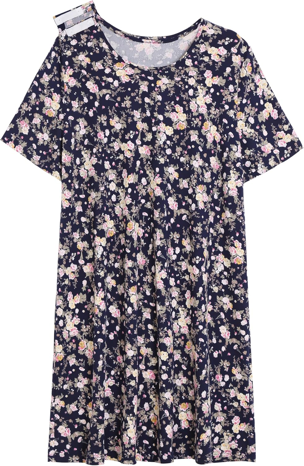 AVIIER Hospital Gowns for Women Open Back Adaptive Clothing Nightgowns Post Shoulder Surgery Dress image number 1