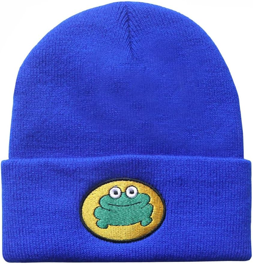 Cute Cartoon TV Parappa the Rapper Frog Beanie Hat Unisex Funny Knitted Beanie Novelty Beanies Knit Hats