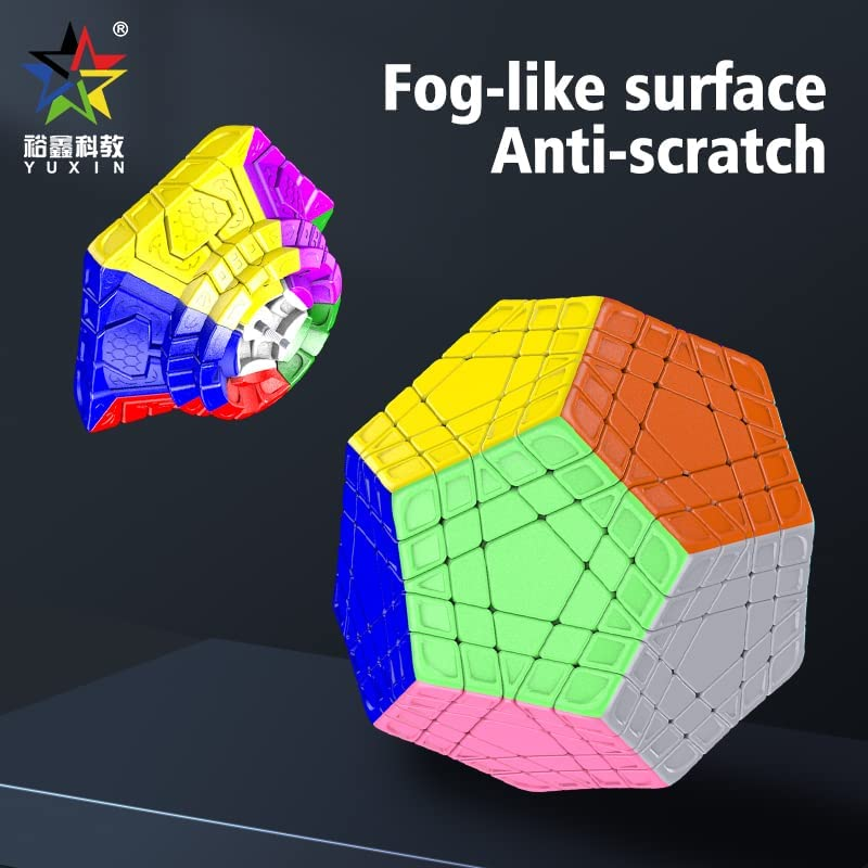 Cuberspeed Yuxin Gigaminx Stickerless Megaminx 5X5 Layer Speed Cube Gigaminx 5X5 Puzzle Cube image number 4