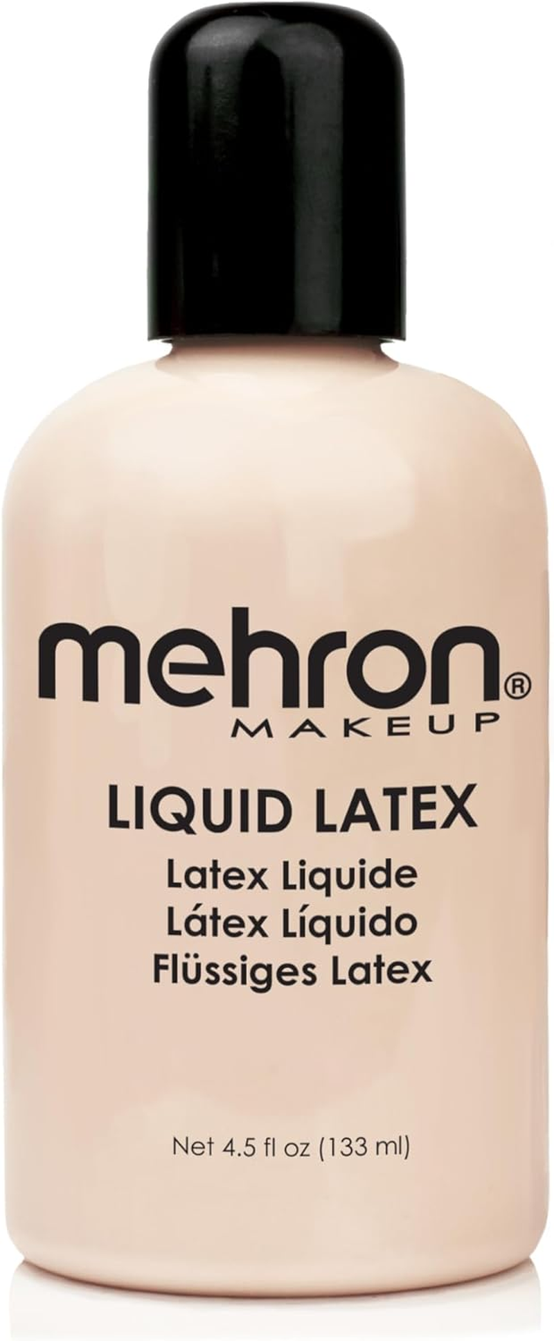 Mehron Makeup Liquid Latex | SFX Makeup | Halloween | Latex Glue for Skin | Prosthetic Glue 1 Fl Oz (30 Ml) (Light Flesh)