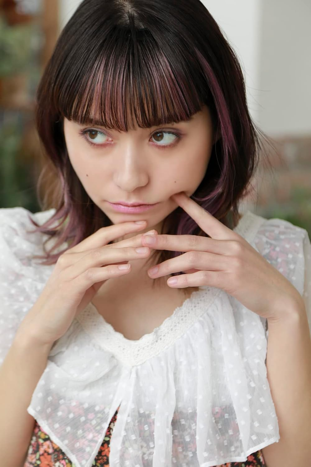 Priscilla IX-01-BK-CTDP Mecha Easy Inner Extension, Heat Resistant Black X Dark Plum image number 1