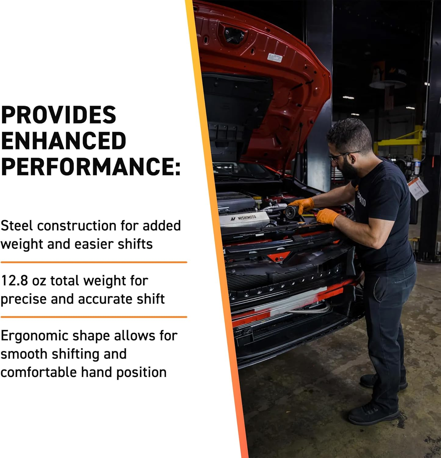 Mishimoto MMSK-BK Weighted Shift Knob, Black image number 4