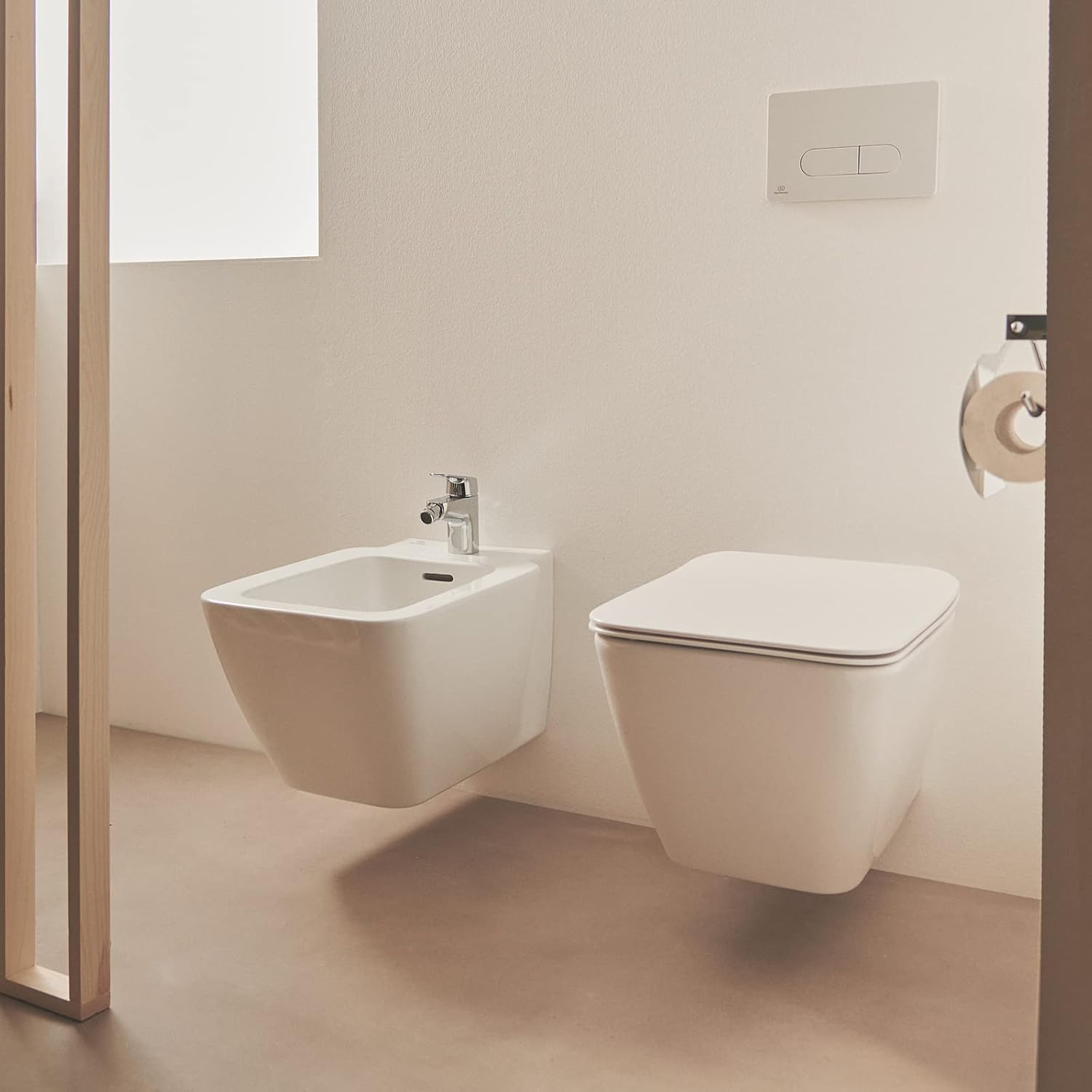 Ideal Standard B1718AA Ceraflex Bidet Mixer with Pull Button Waste