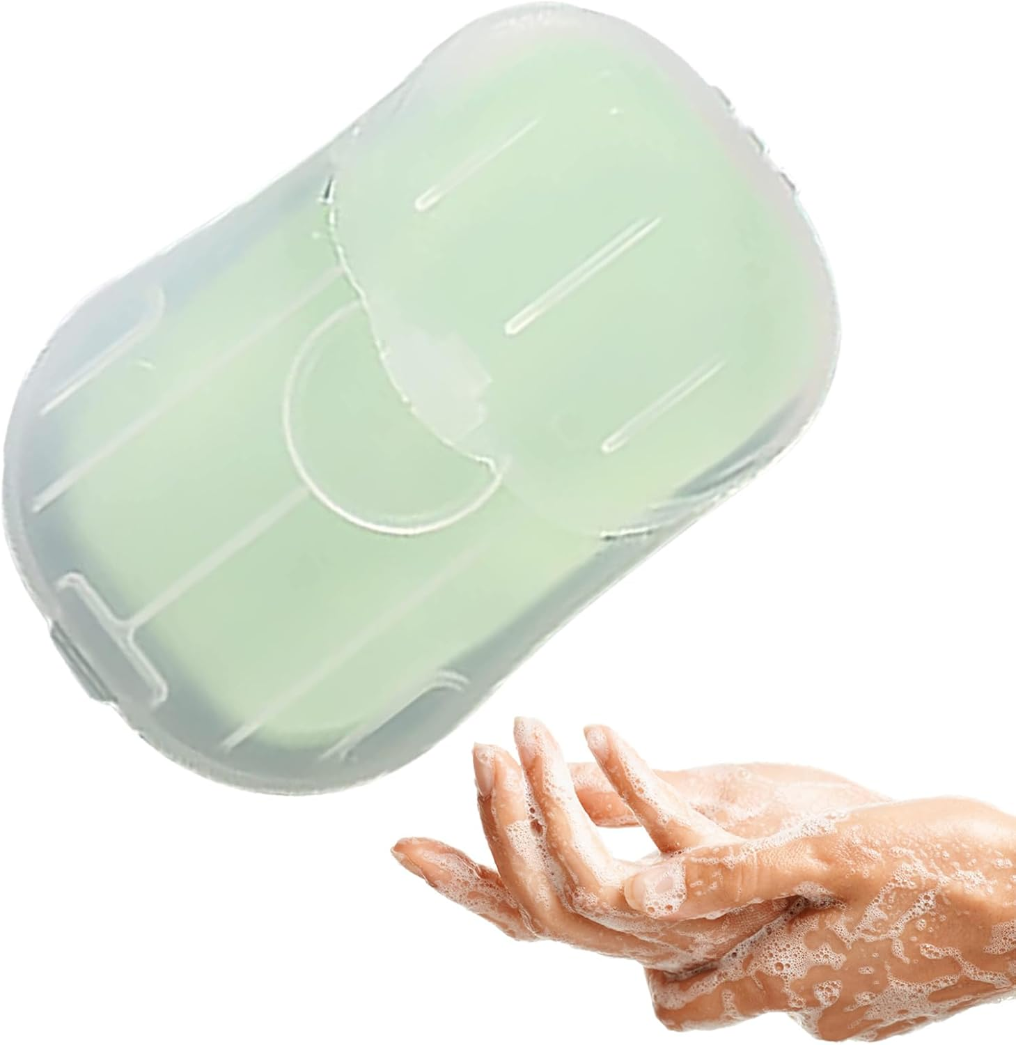 Paper Soap Sheets, D-Isposable Soap, Camping Soap Papers, Portable Travel Fragrance Bath Discs F-OAM (50 Soap Sheets Total)