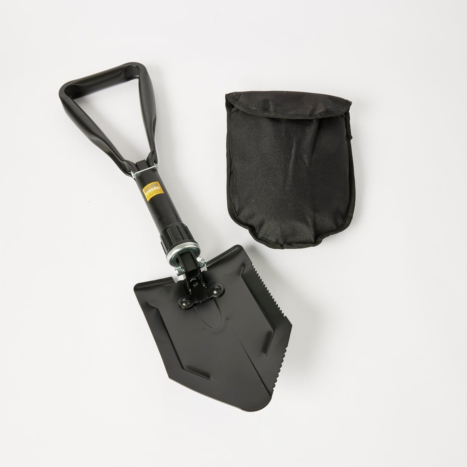 Folding Survival Shovel 58Cm, High-Carbon Steel Entrenching Tool, Folding Camping Shovel, Heavy Duty, for Garden, Hunting, Hiking, Fishing, Car Emergency, Gifts for Men image number 4