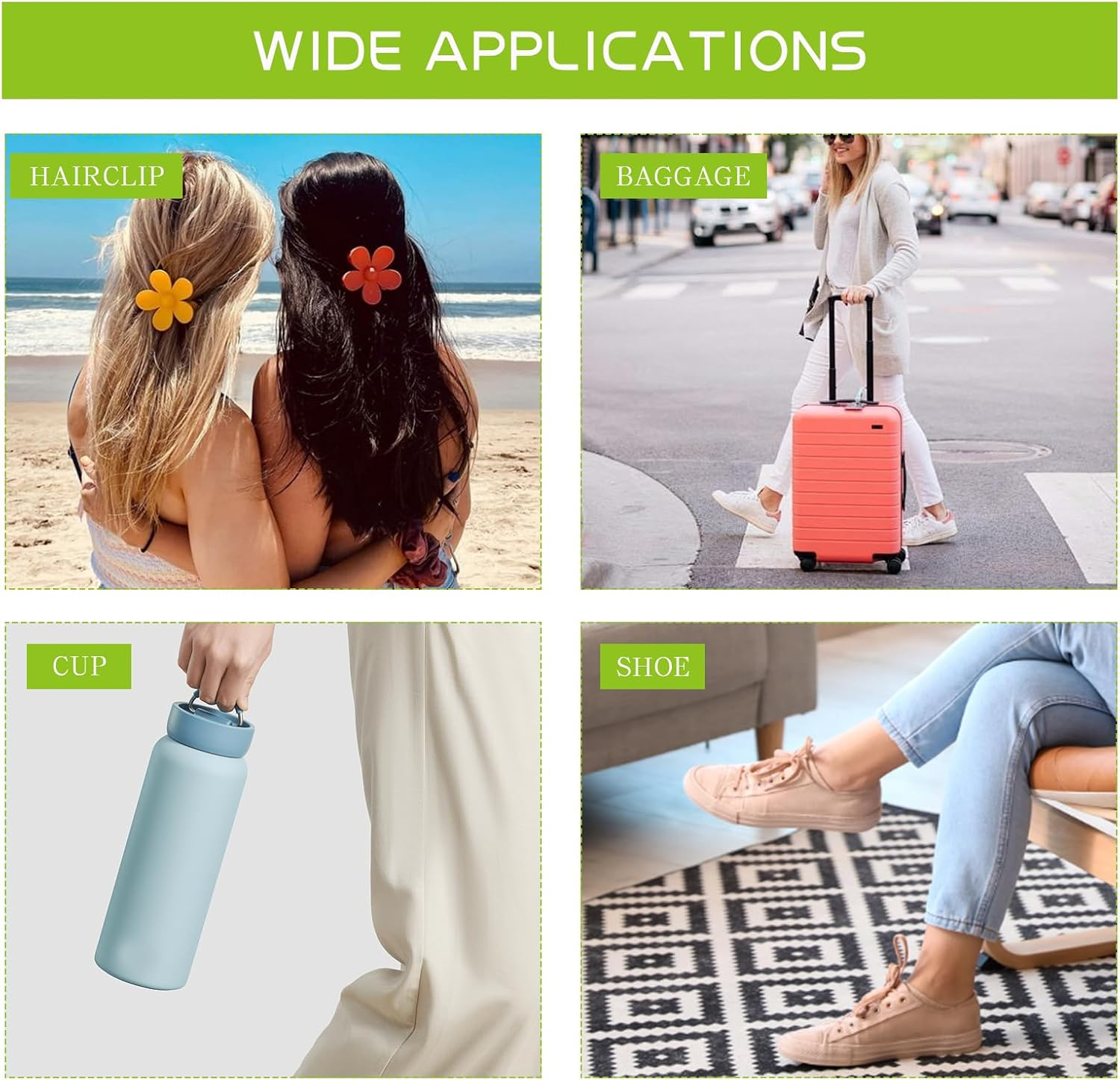 1 Pack Green Nail Charms,Resin Hearts Charms,Jade Nails Charm,Assorted Nail Decorate Include Pearl Love Star Camellia Bamboo,Spring Flower Bow Charm for Nails Decoration,Green Assorted 3D Nail Supplies image number 6