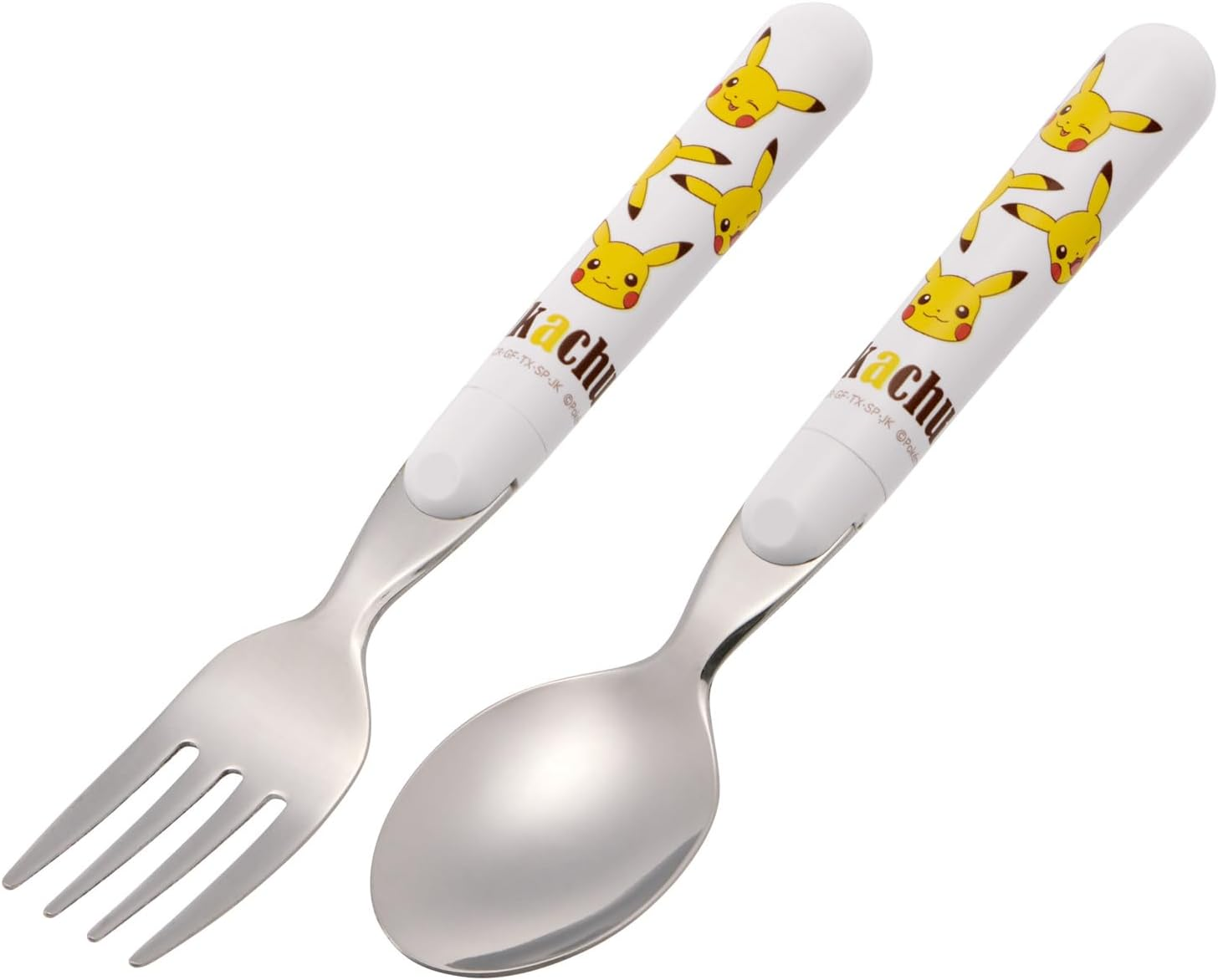 Skater SFR1-A Pokemon Pikachu Spoon and Fork Set, Cutlery, Dishwasher Safe, Made in Japan image number 1
