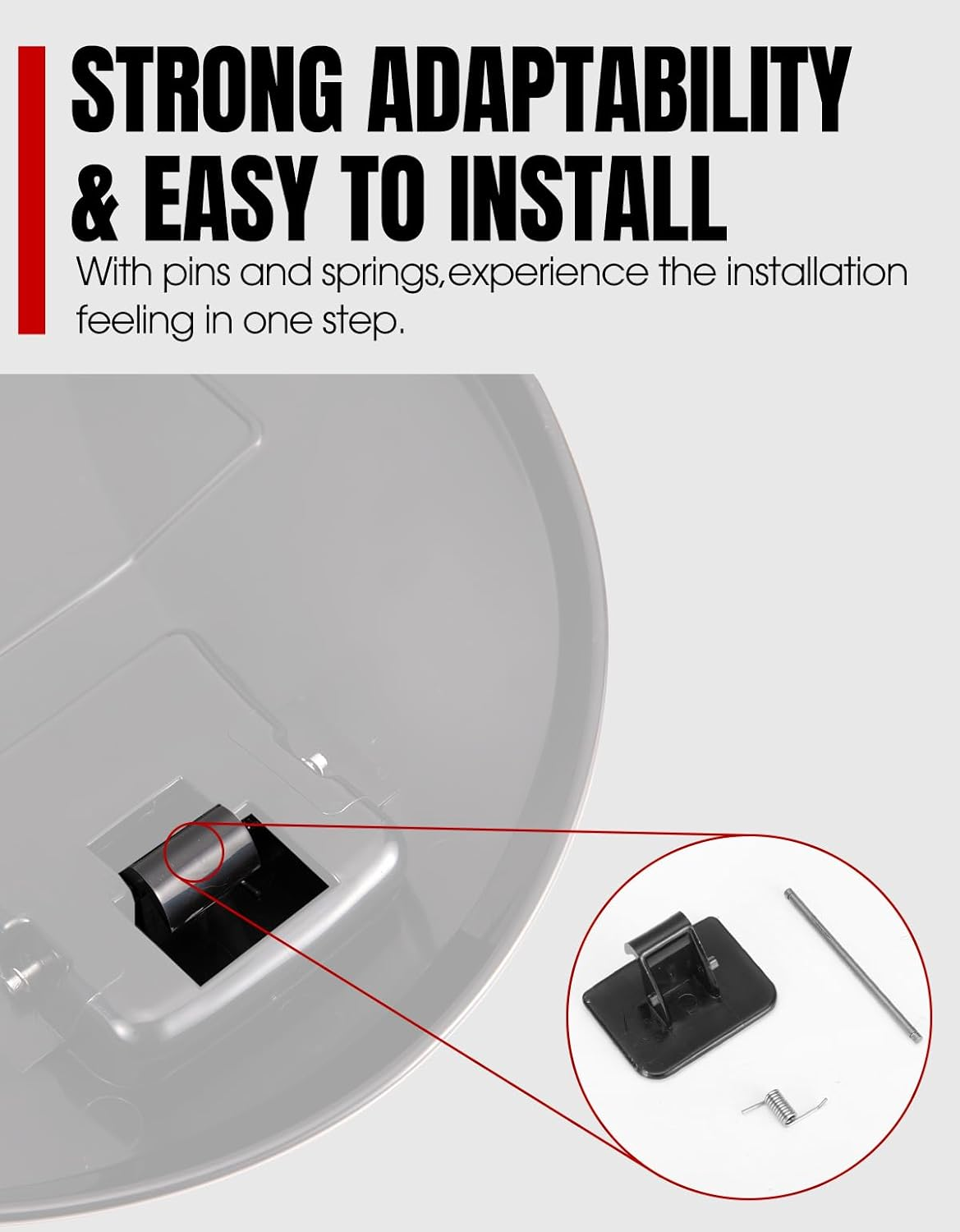 A & UTV PRO Glove Box Door Latch Kit for 1998-2011 Sea Doo GTI GTS GTX LRV RXT Wake Seadoo Accessories, Replace OEM # 269500258, 269500441, 269500553,Black image number 4