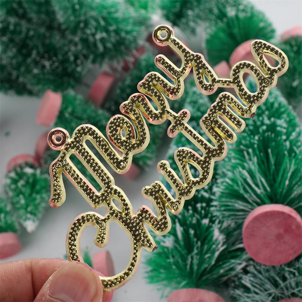 TREETDOBV 49Pcs Mini Pine Trees Artificial Mini Trees with Wood Base Sisal Trees, Bottle Brush Trees Set, Miniature Pine Trees DIY Crafts Sisal Trees for Christmas Table Room Decor(#1)