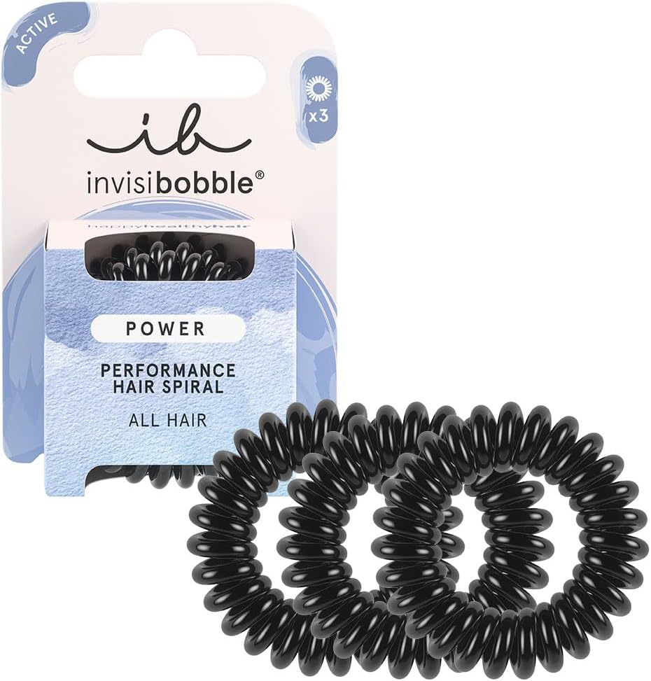 Invisibobble Power Hair Bobbles for Men & Women, Strong Hold, Hair Scrunchie Set, Multicoloured, Reflective, Braid Scrunchies for Sports, Extra Strong, Colourful Hair Elastics, Thick Hair, Pack of 6