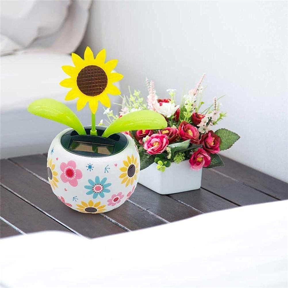 Sunflower Solar Dancing Flower Solar Dancing Solar Toys, Solar Powered Swinging Animated Dancer Toy Office Desk Car Decoration for Car, Funny Ornaments, 1 Piece Solar Power Kits image number 4