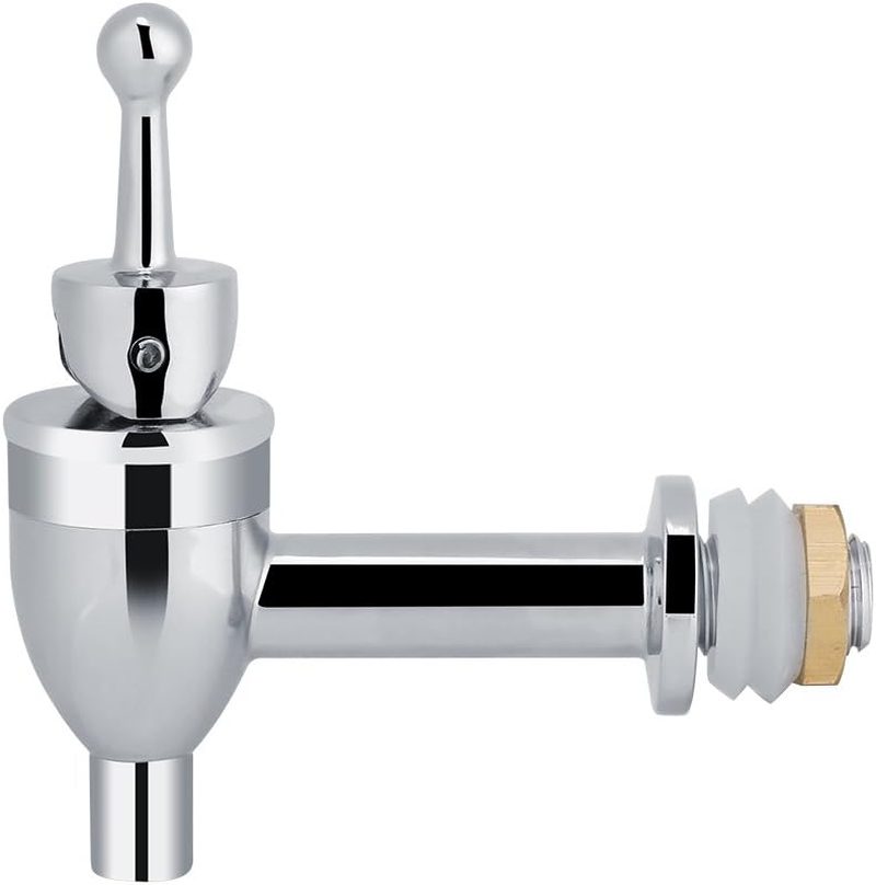 Copper Faucet Tap Dispenser Water Dispenser Replacement Faucet for Wine Beer Beverage Drink Dispenser Replacement Spigot(Chrome 12Mm) image number 3