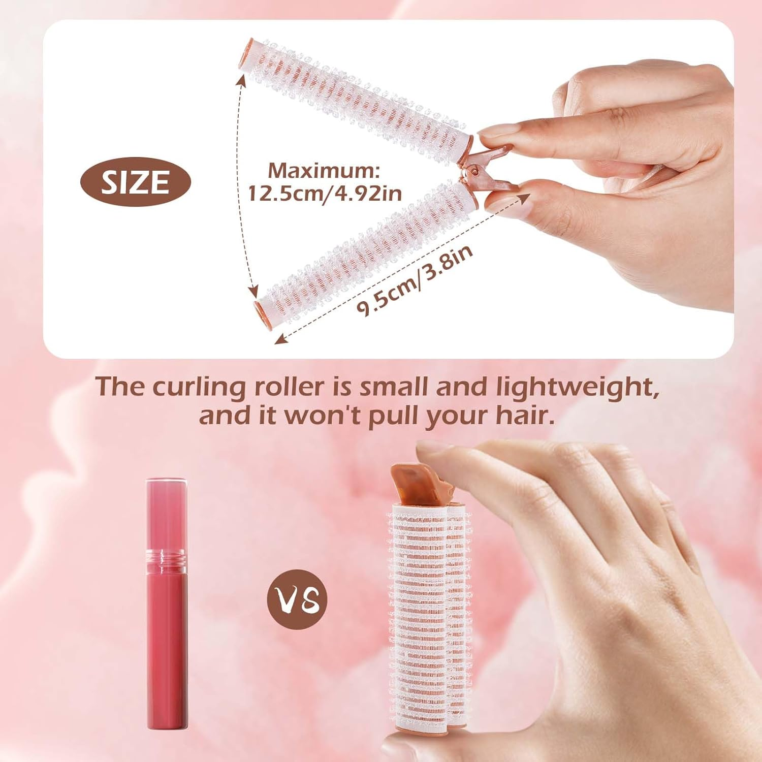 2Pcs Root Lift Curl Clips，Geeric Hair Curlers Rollers Set Instant Hair Volumizing Clip Roller for Volume Heatless Hairdressing Tools for Long Hair Medium and Short Hair