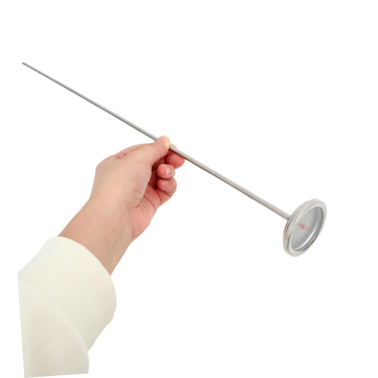 CLISPEED Compost Thermometer Soil Temperature Gauge Stainless Steel Probe for Gardening and Backyard Use Portable Metal Soil Temperature Measuring Tool Outdoor Reusable image number 6