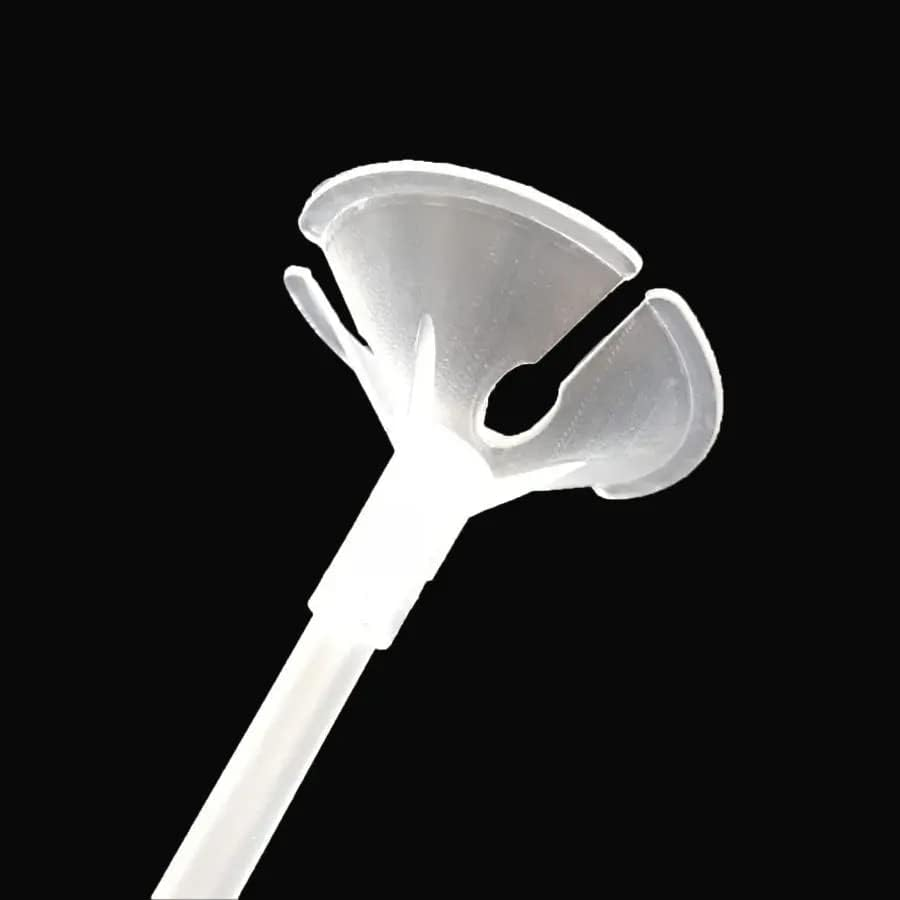 100 Balloon Holder Rods for Thickened Balloons for Weddings, Birthdays, Festivals, and Anniversary Parties Balloon Decorations for Children, Boys, and Girls (32Cm Transparent Color) image number 3