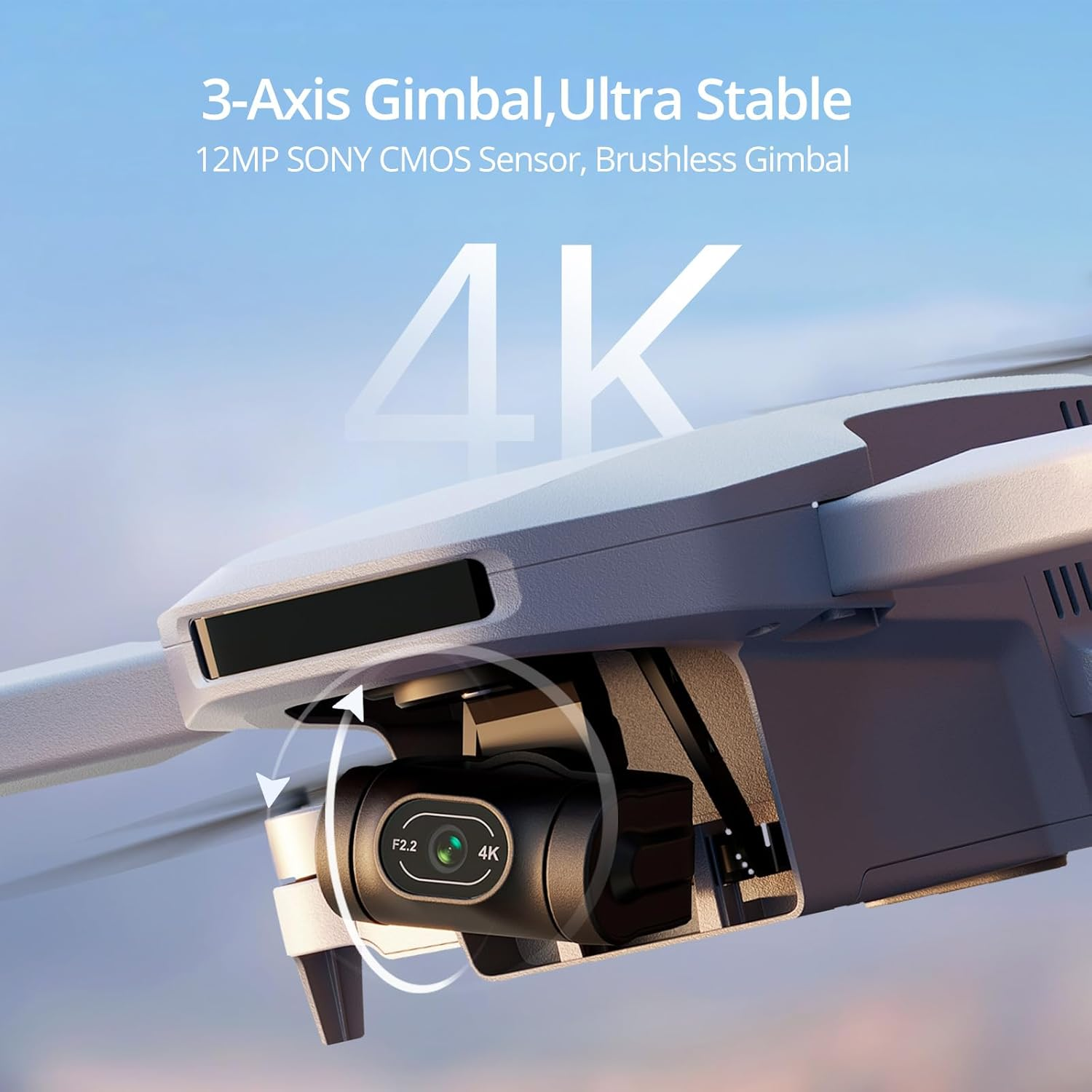 Potensic ATOM 3-Axis Gimbal 4K GPS Drone, under 249G, 32 Mins Flight, 6KM Long Range Transmission, Visual Tracking, Lightweight and Foldable for Adults Beginners, image number 6