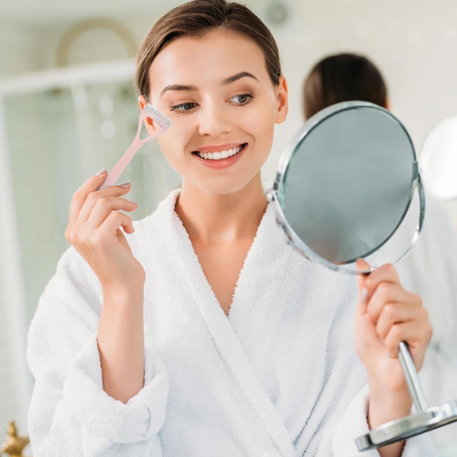 Shurzzesj Eyelash Separator Comb - Professional Definer Eyelash Comb,Multifunctional Lash Separating Tool, Eye Makeup Tools for Travel, Outdoor, Daily image number 2