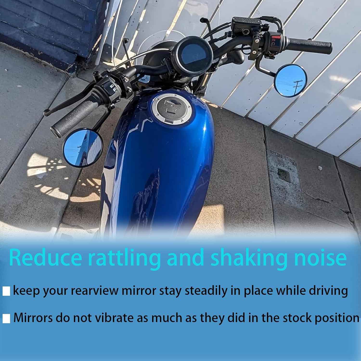 WOOGA Rearview Mirror Upside down Bracket,Motorcycle Handlebar Rear View Side Mirror Flipped Bracket, down Adaptor Bracket Expansion Stand Fit for Ho&Nda Rebel CMX 250/300/500 Accessories 2017-2024 image number 3