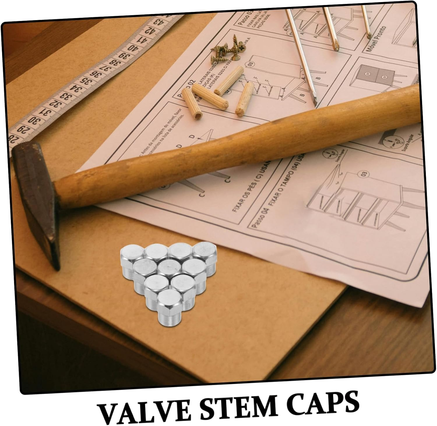 Kichvoe 20Pcs Tire Valve Stem Caps Set for Car, Truck, Bicycle Wheels &ndash; Dustproof Valve Core Covers for Automotive Exterior, Compatible with Road and Off-Road Tires