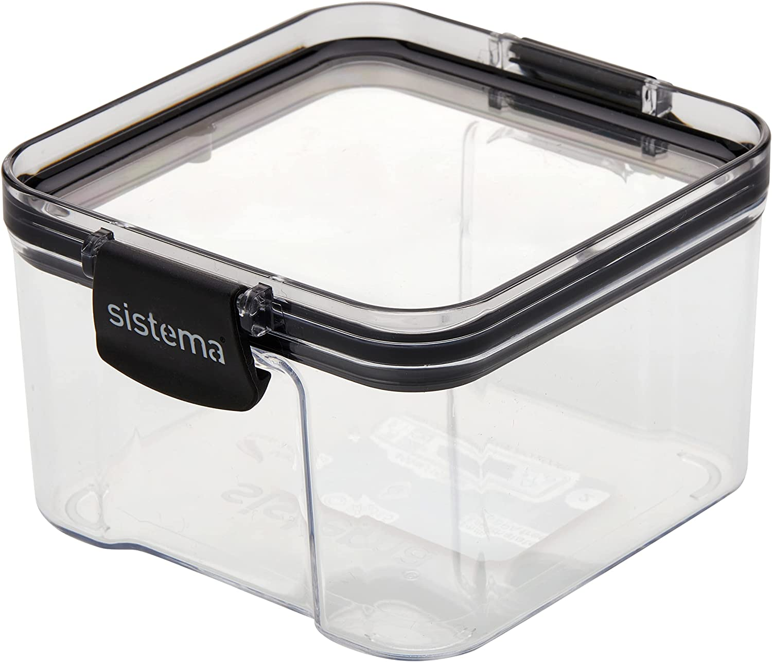 Sistema Ultra Square Food Container, 1.3L, Black & J7S95 Ultra Square Food Container, 460Ml, Black, Brown/Tan image number 5