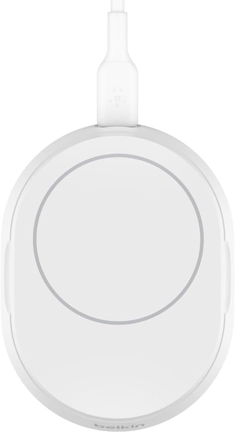 Belkin Boostcharge Pro 15W Convertible Magnetic Charging Stand, Magsafe Compatible Fast Wireless Qi2 Charger, Magnetic Inductive Charger, Wireless Charger for Apple Iphone 16, 15, Airpods - White image number 5