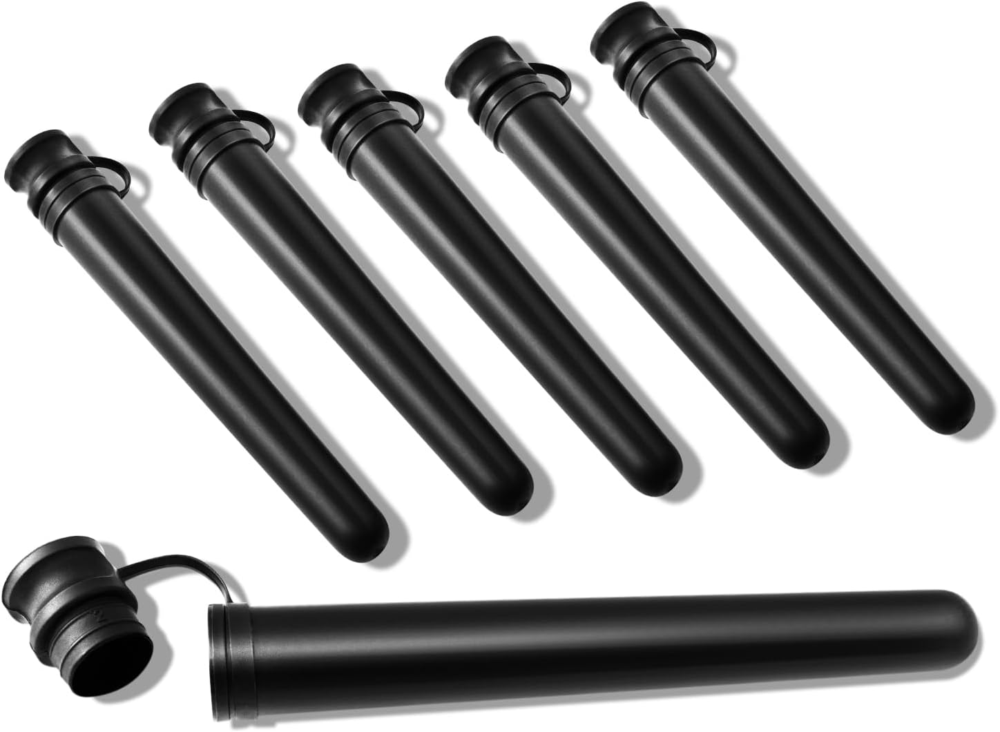 Urekt Tube Vials ( 6 Pack), Premium Waterproof Storage Tube Container Plastic Joint Holder Case Portable Travel Box Great for Outdoors image number 1