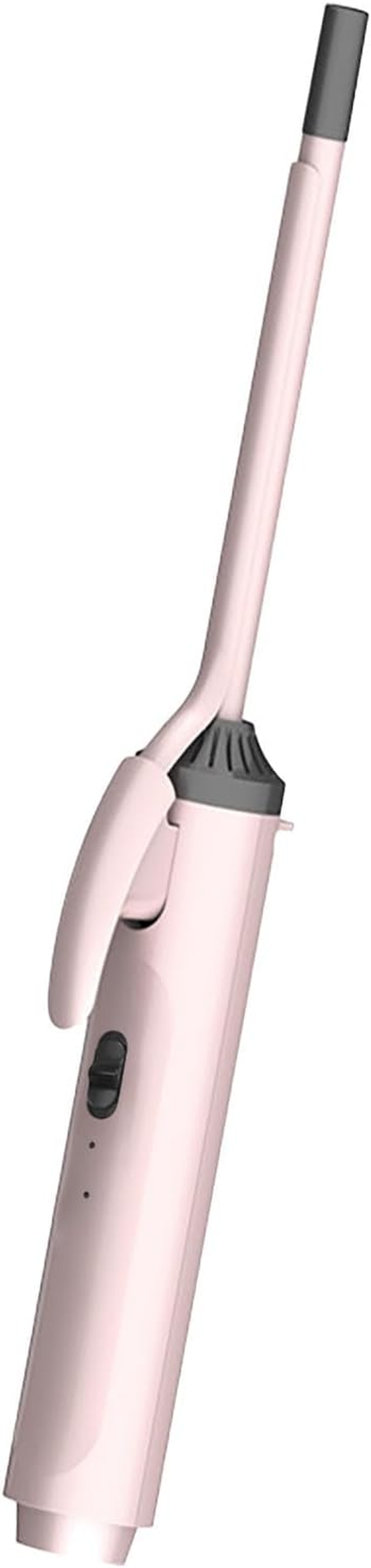 Heat Curling Iron, Heating Portable Easy to Use Skinny Hair Curling Iron Wand (9Mm Two Level ‑ Pink) image number 1