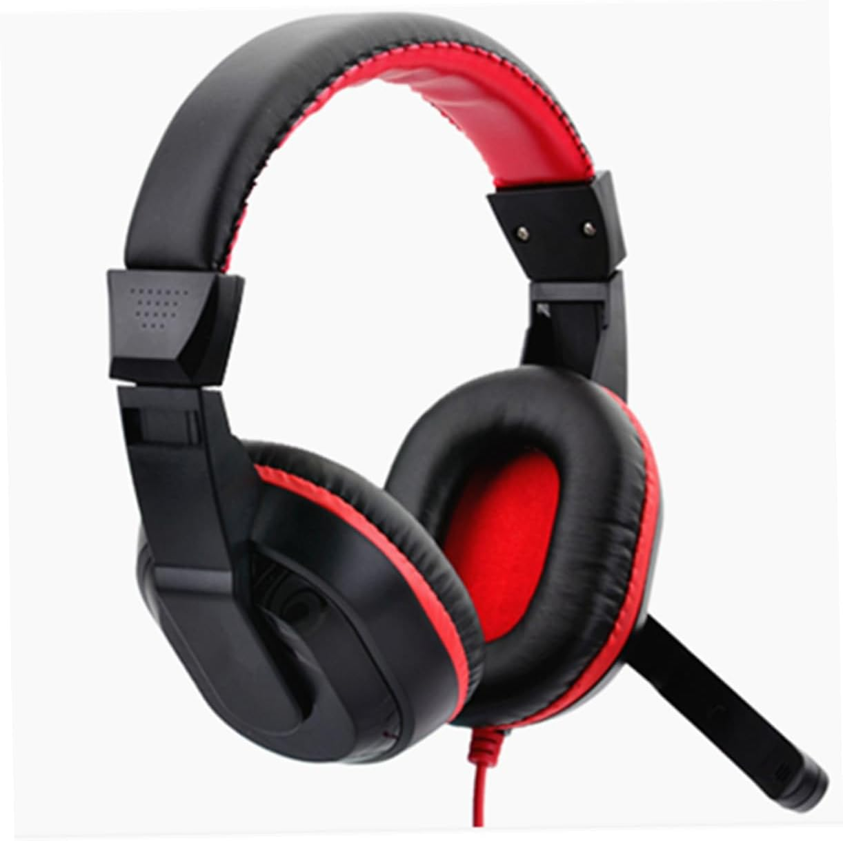LOORGVEL Adjustable Gaming Headset Noise-Canceling Stereo Mic for Pc Laptop, Wired Headphones Microphone for Online Gaming and Work, Random Color image number 1