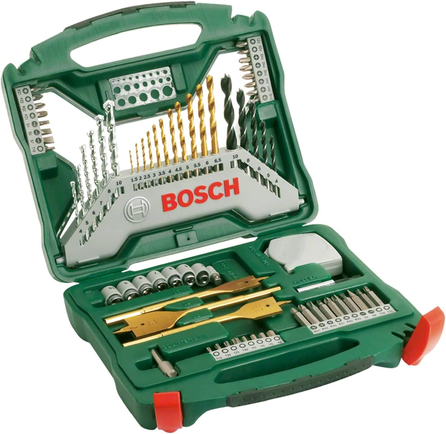 Bosch Accessories 70 Piece X-Line Drill and Screwdriver Bit Set (For Wood, Masonry, and Metal, Accessories for Drills) image number 5