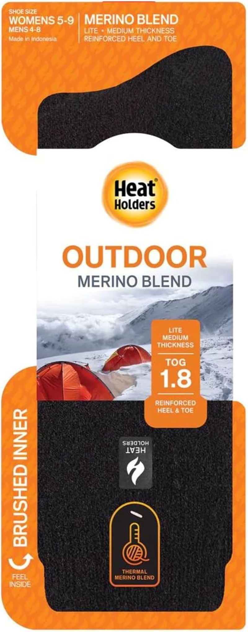 HEAT HOLDERS Merino Wool Blend Lite Thermal Socks Womens 4-8UK 5-9US image number 1