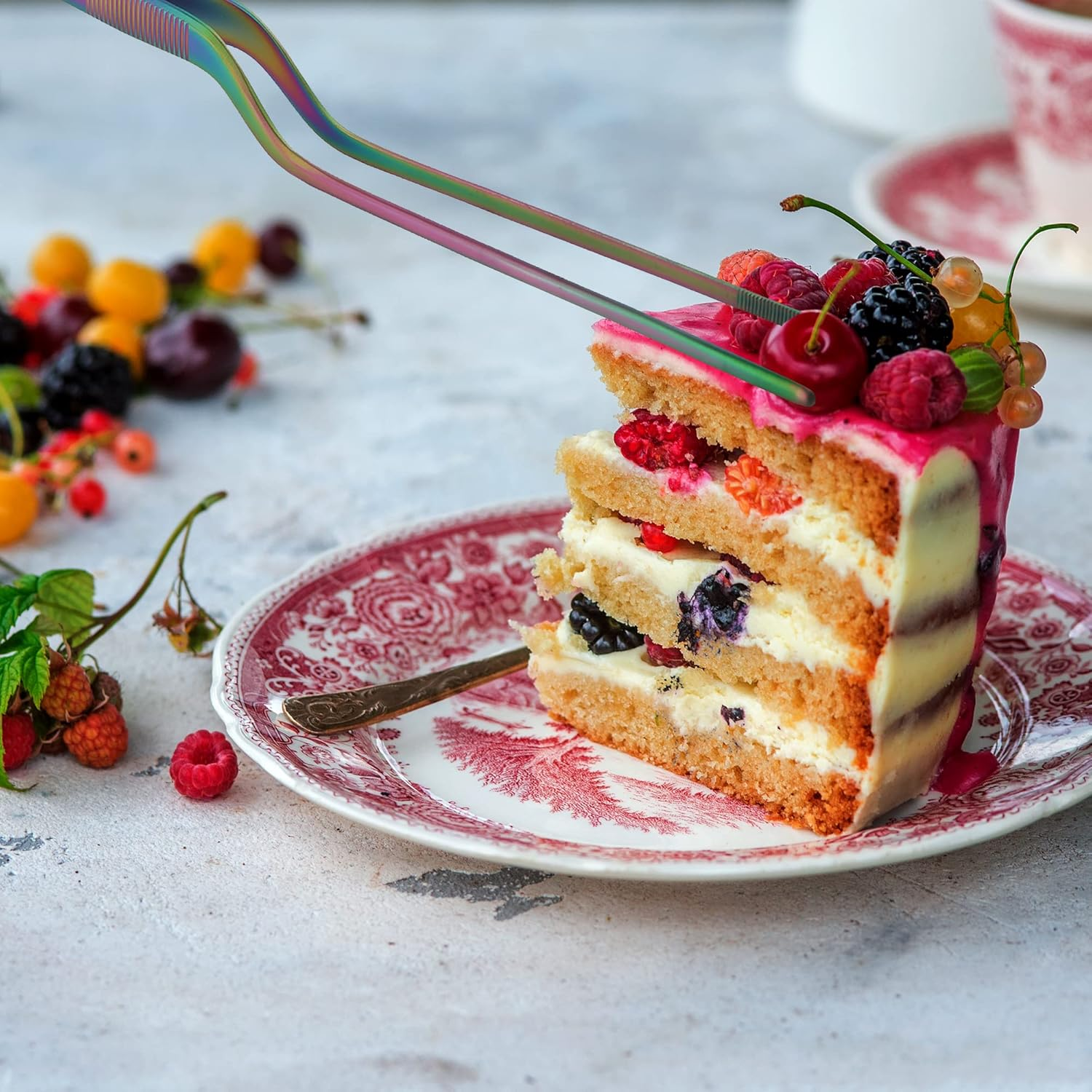 Kitchen Tweezers 10 Inch Straight and 8 Inch Offset - Culinary Precision Tongs Professional Kitchen Long Tweezers Set of 2 Pieces - BBQ, Plating, Multi-Use image number 5