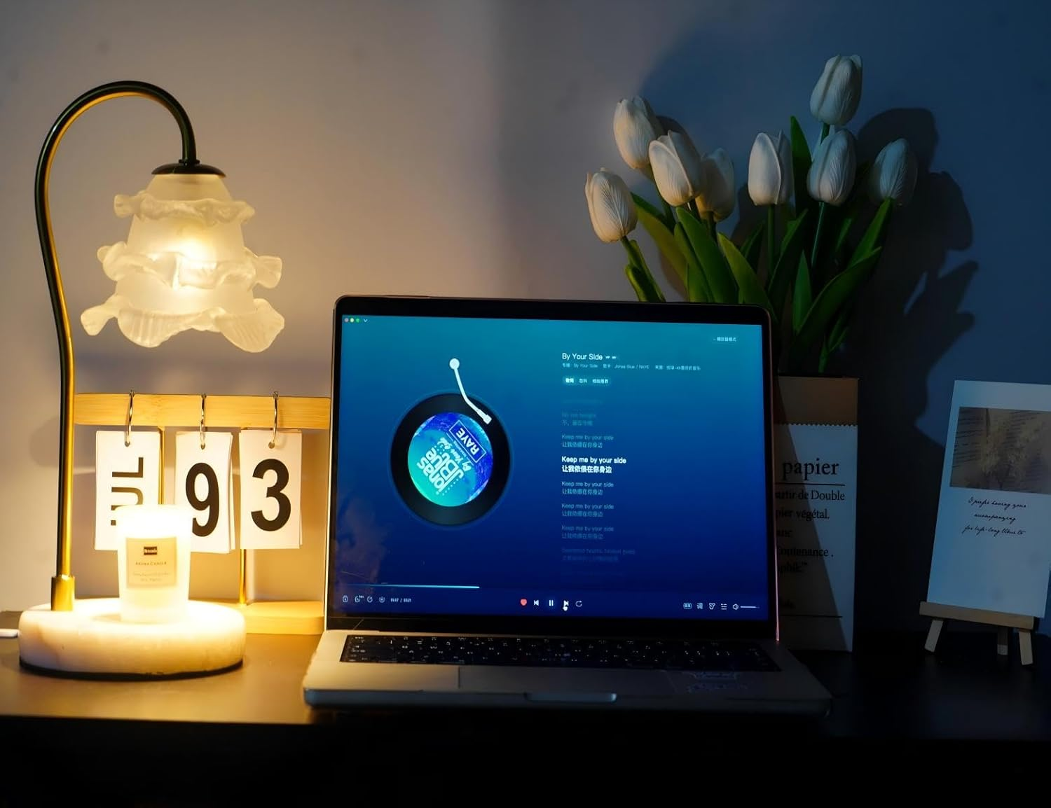 Zycolor Dimmable Candle Warmer Lamp - Adjustable Brightness Wax Warmer with Overheat Protection, LED Candle Holder for Home Decor, Compatible with All Candle Sizes (Send 2 Bulbs) image number 1