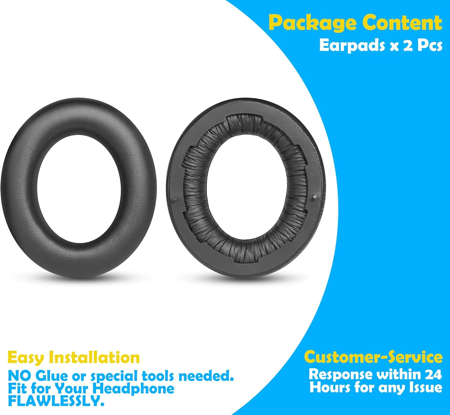 Ear Pad Replacement Compatible with Focal Bathys High Fidelity Bluetooth Headphones - Improved Comfort & Noise Isolation image number 2