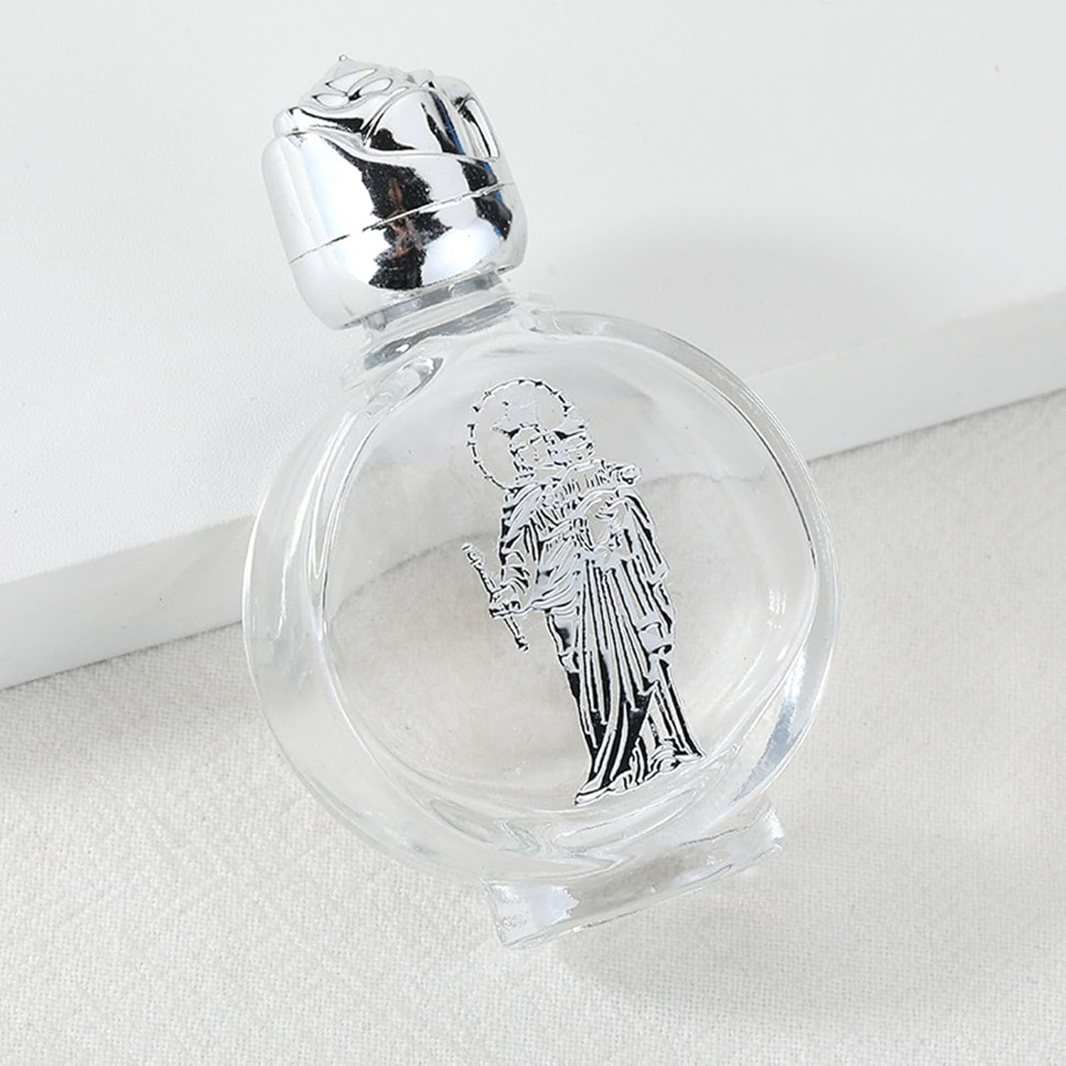 6Pcs Silver round 15Ml Crystal Water Container Travel Portable Water Bottle image number 3