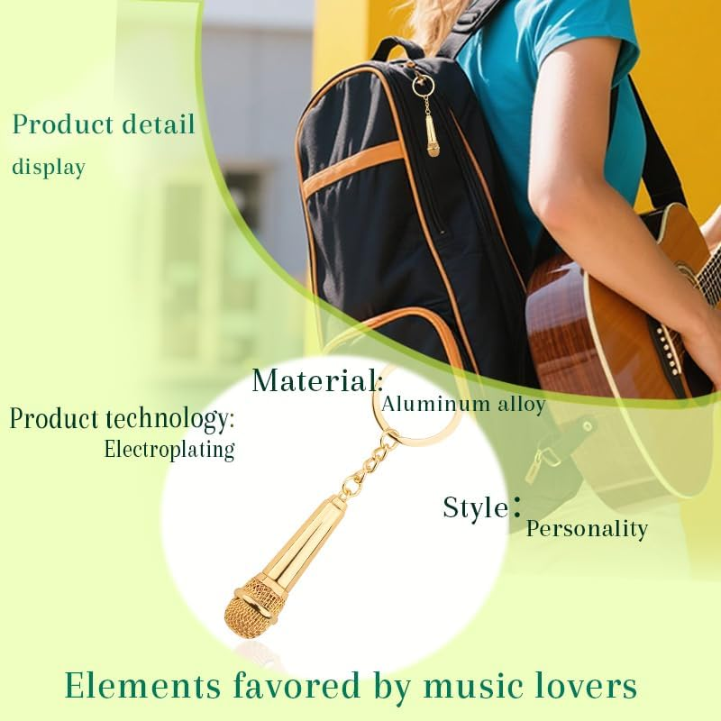 Music Lovers Gifts Singer Music Keychain Gifts Musician Singers Christmas Birthday Gifts for Teachers Students image number 6