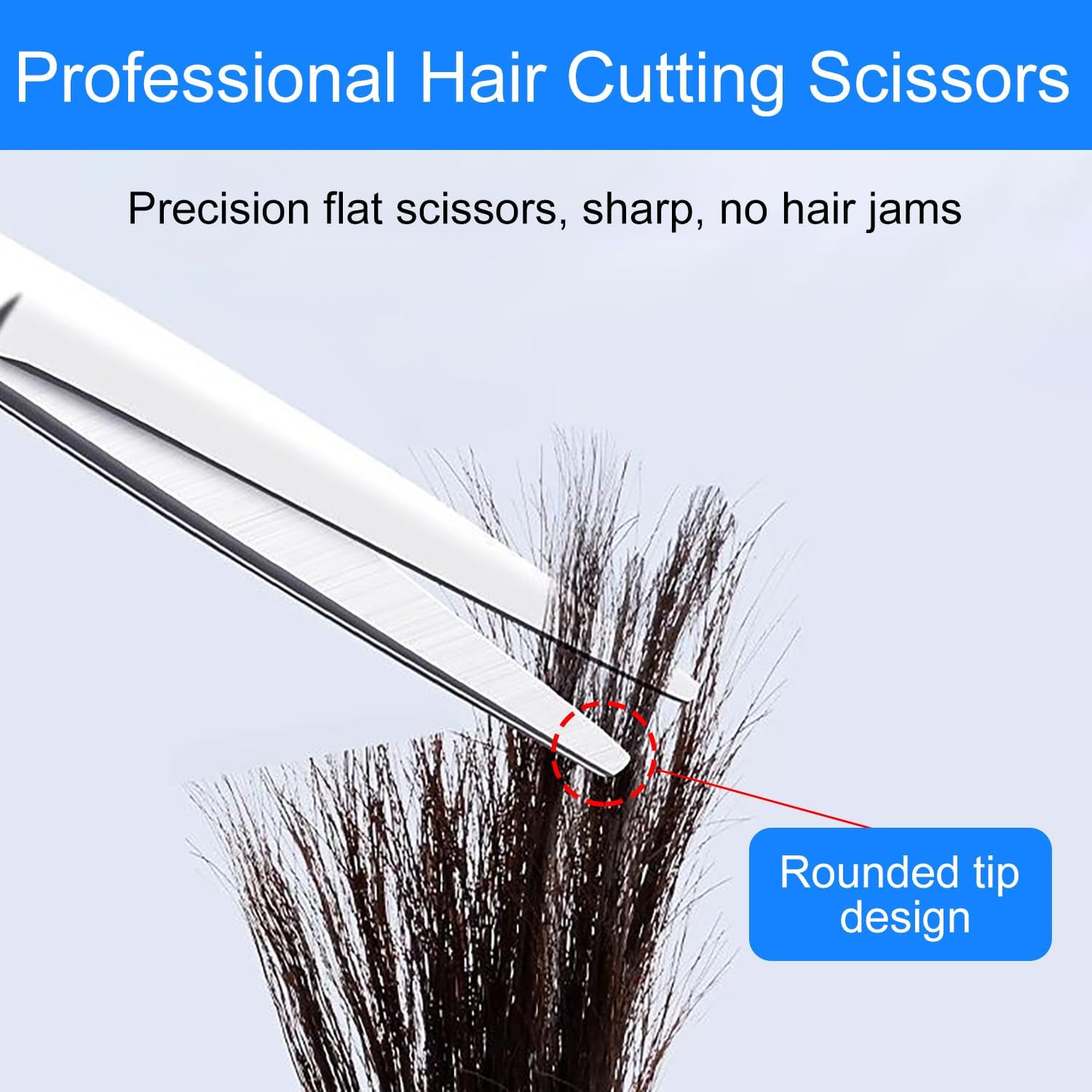Liuchanghe Hairdressing Scissors, Stainless Steel Haircut Scissors for Home Salon, Professional Hair Scissors, Hairdressing Scissors for Women, Men, Kids, Pet image number 6