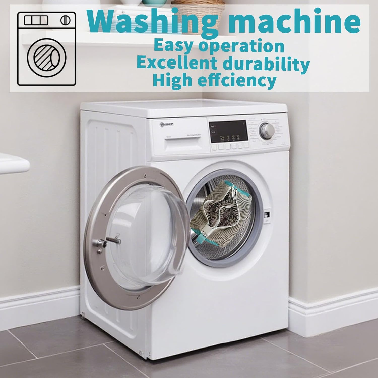 Vbvbip 2-Pcs Shoe Wash Bag for Washing Machine | Laundry Bag for Sneakers & Shoes &ndash; Reusable Shoe Cleaning with Durable Zipper,Protects Shoes in Washer & Dryer