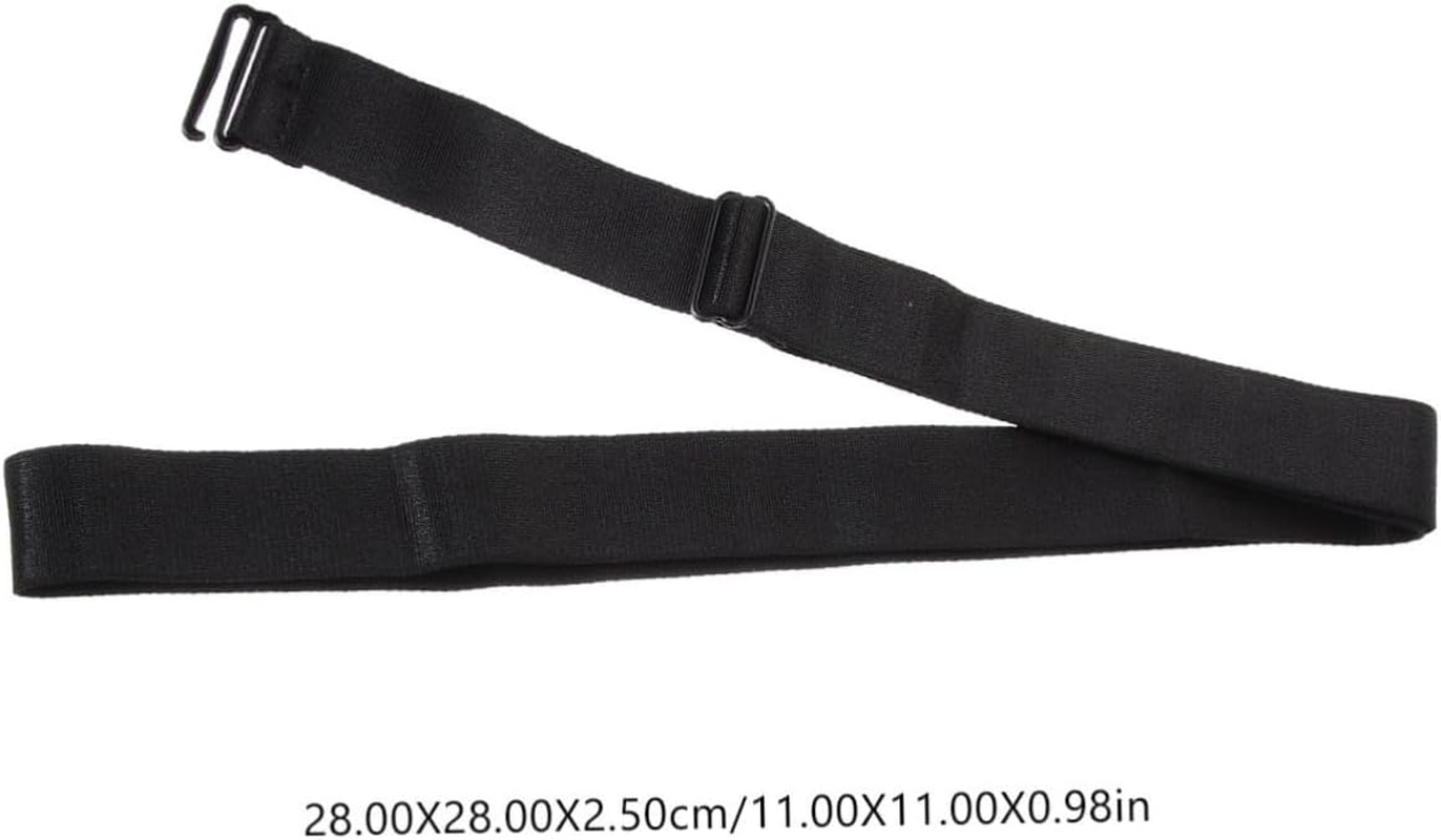 COHEALI 2Pcs Adjustable Elastic Tuck Bands for Cropping Shirts, Black and White Shirt Belts for Women, Fashionable Clothing Accessories for Daily Wear and Parties image number 2