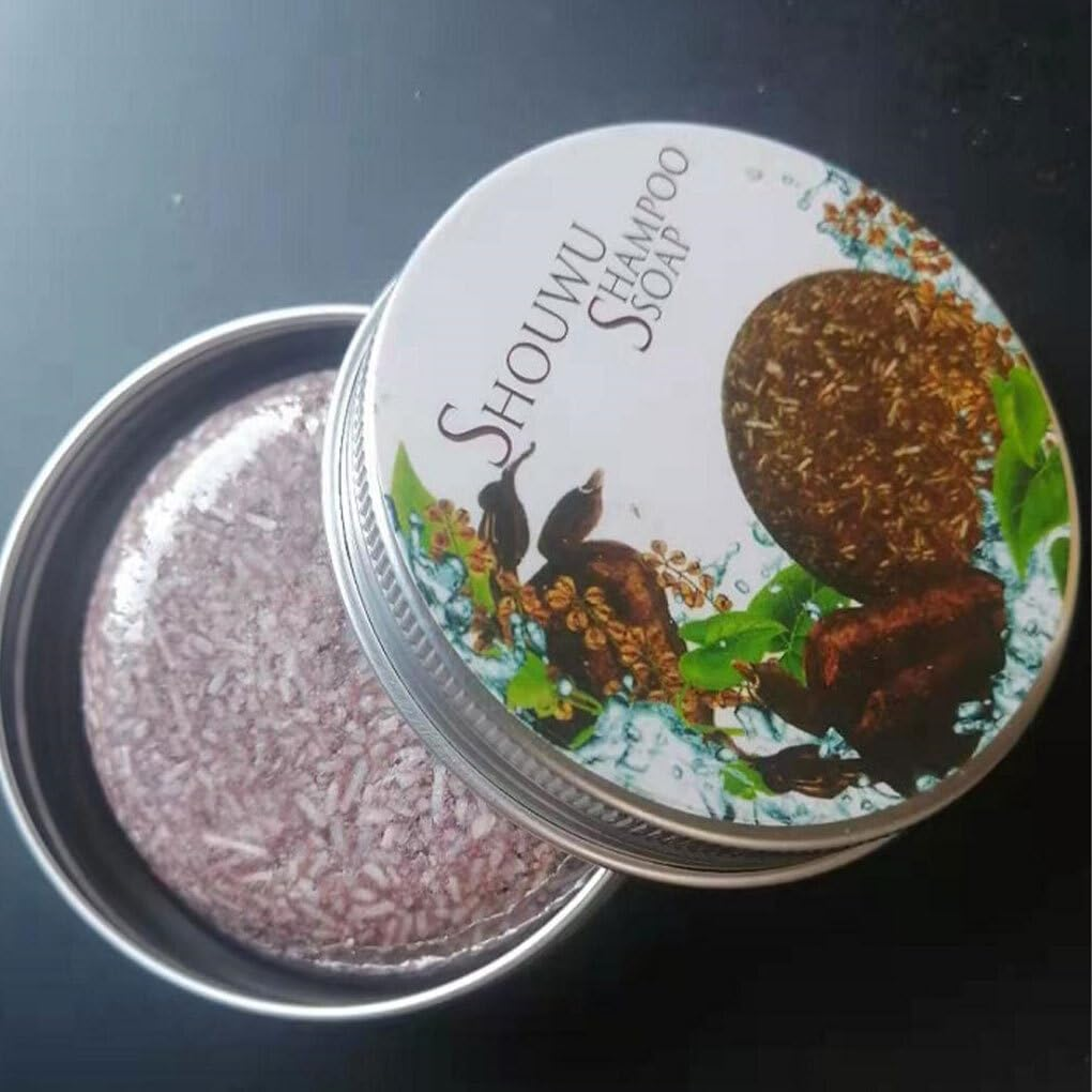 EUIOOVM Hair Volumizing Moisturizing Shampoo Bar - Improve Hair with Nutritional Essence Hair Darkening Shampoo Bar image number 1