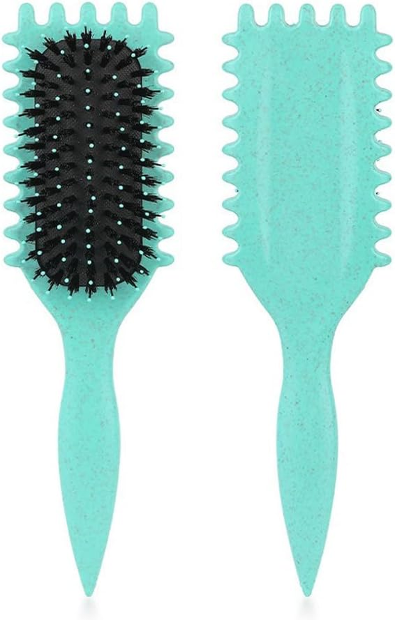 Leona Co Women Curl Define Styling Defining Brush Hair Stylishing Tool Curl Brush Hair Brush for Combing and Shaping (White)