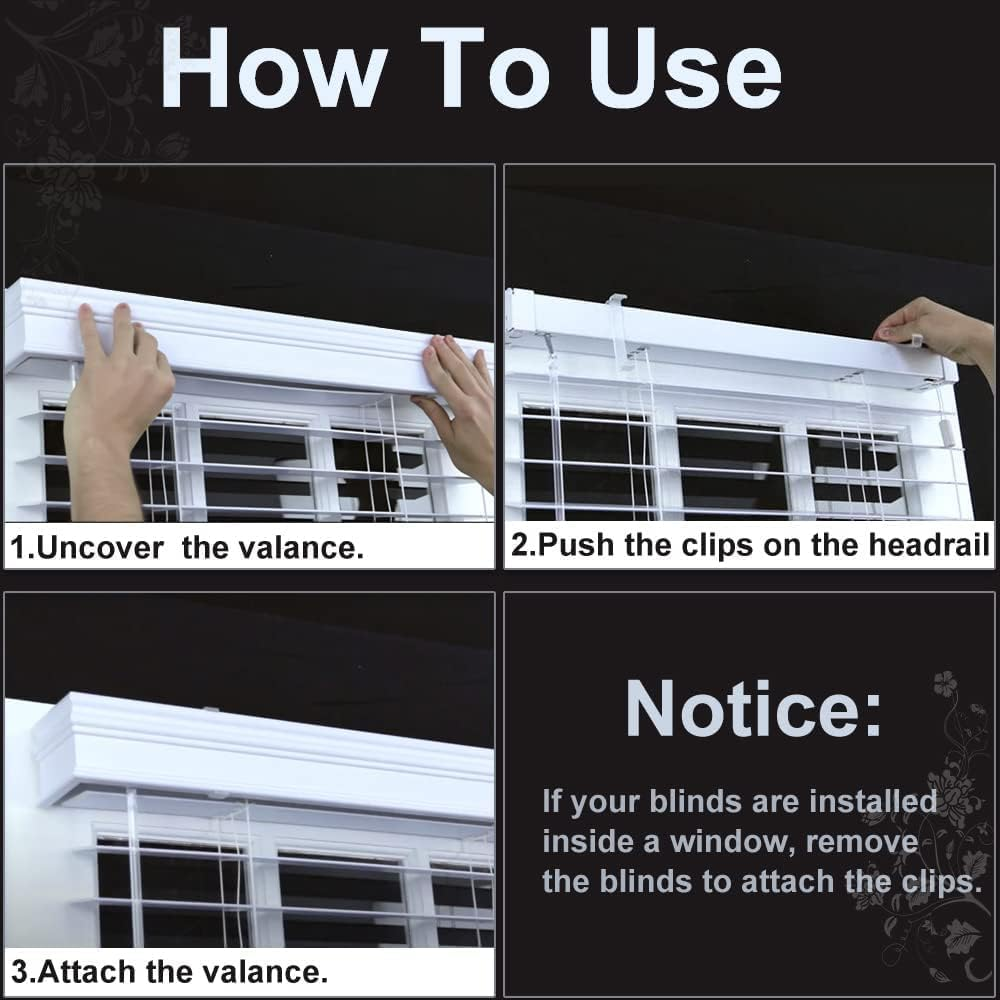 Hidden Channel Valance Clips,24Pcs Clear Plastic Hidden Clips,Hiddenblindclipsplasticvalanceclips,Valance Clipshiddenchannelvalanceclips Valance Retainer Clips,Clear Plasticvalanceclips image number 5