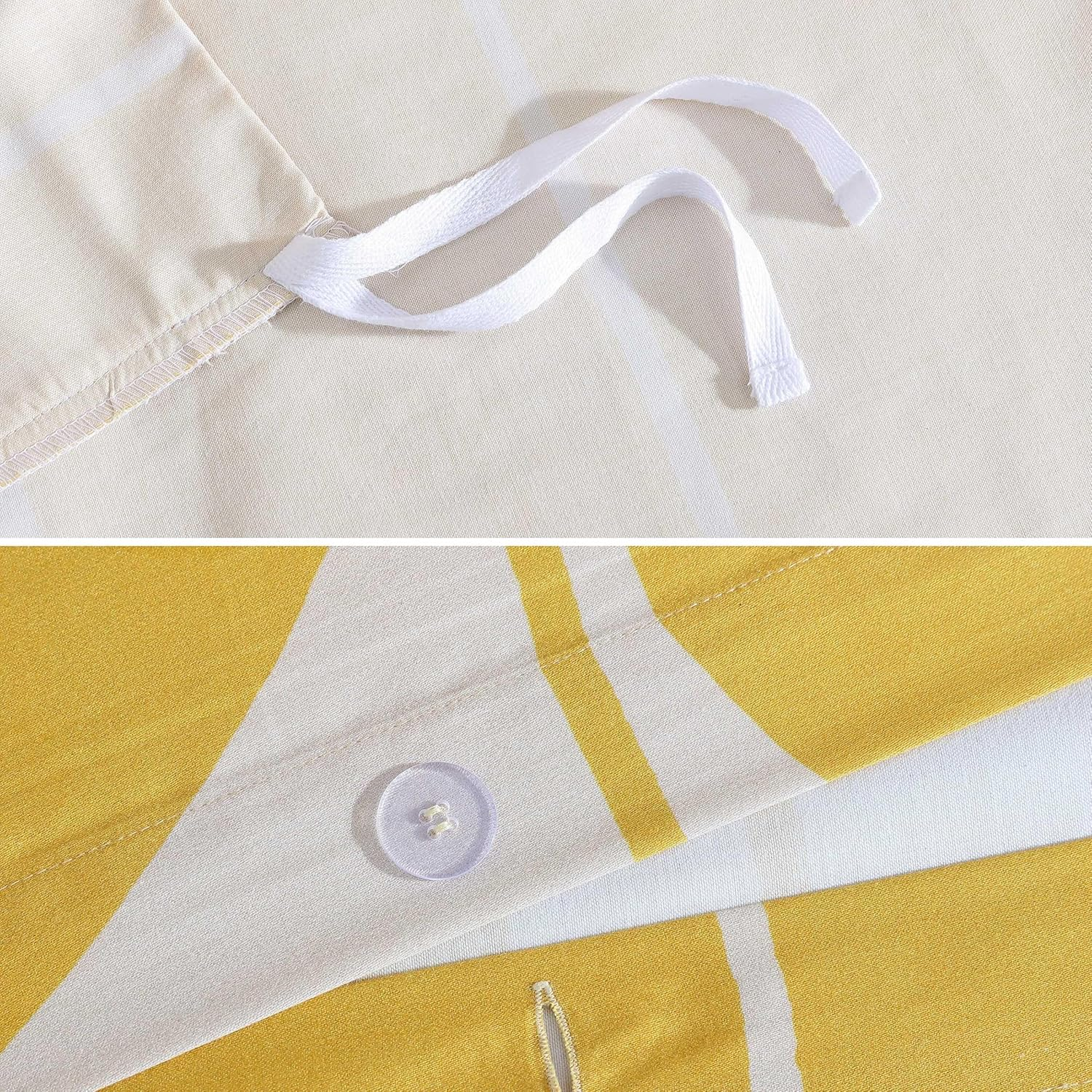 Marimekko - Queen Duvet Cover Set, Super Soft Organic Bedding, Casual Home Decor (Vesi Unikko Yellow, Queen) image number 6